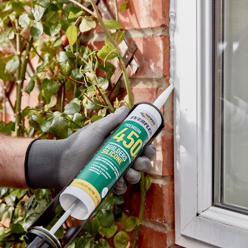 Everbuild Premium+ 450 Builders Silicone Clear 300ml