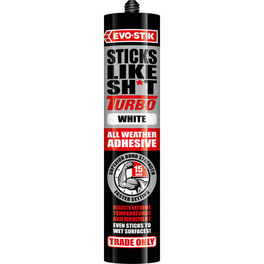 Evo-Stick Sticks Like Sh*t Turbo White 290ml