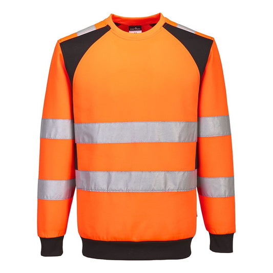 WX2 Eco Hi-Vis Sweatshirt, 4XL, R, Orange/Black