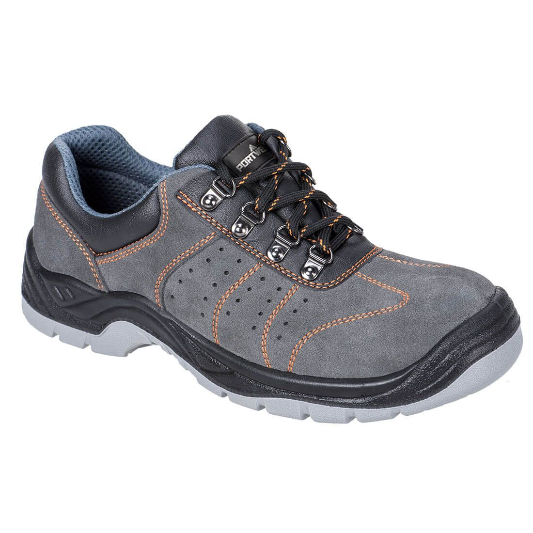Steelite Perforated Shoe S1P, 36, R, Grey
