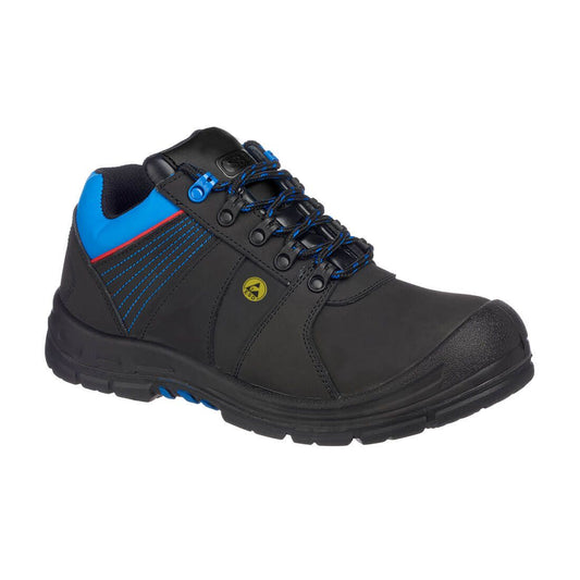 Portwest Compositelite Protector Safety Shoe S3 ESD HRO, 40, , Black/Blue