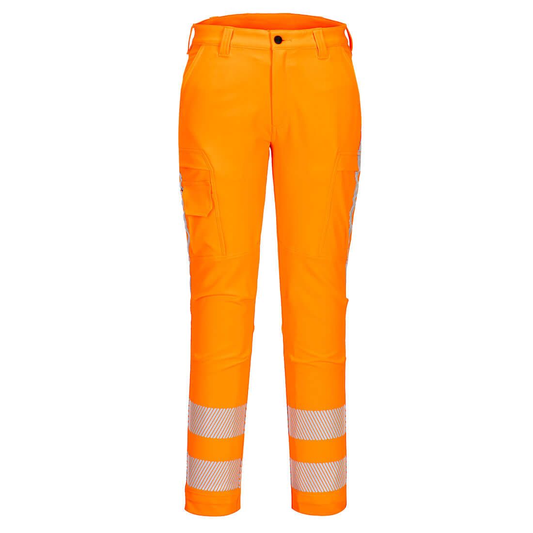 RWS Hi-Vis Stretch Work Trousers, 46E, R, Orange