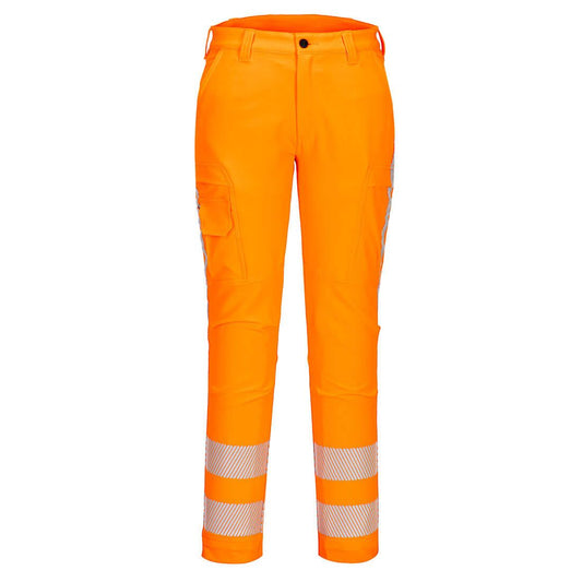RWS Hi-Vis Stretch Work Trousers, 46E, R, Orange