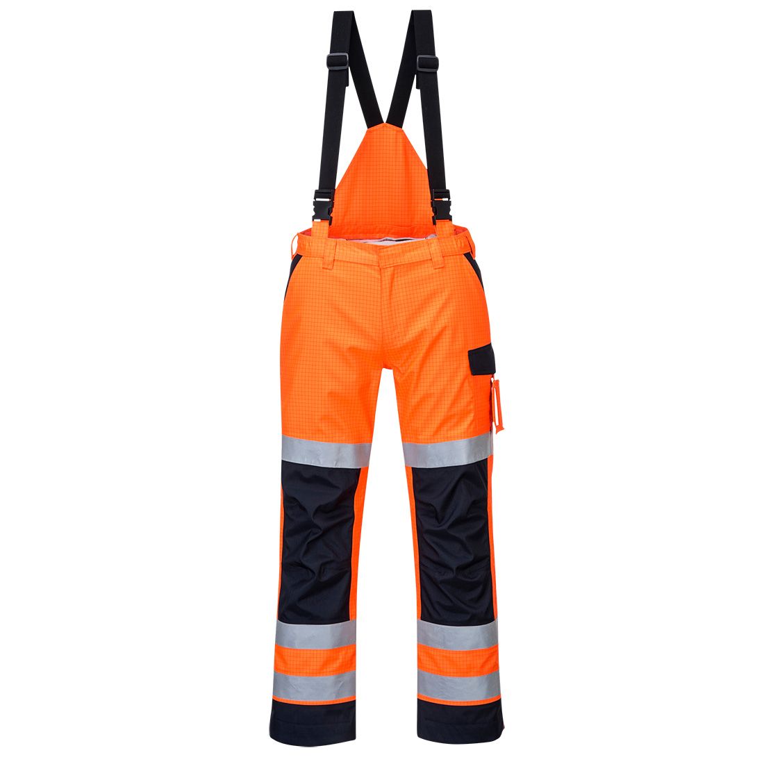Modaflame Rain Multi Norm Arc Trousers, L, R, Orange/Navy