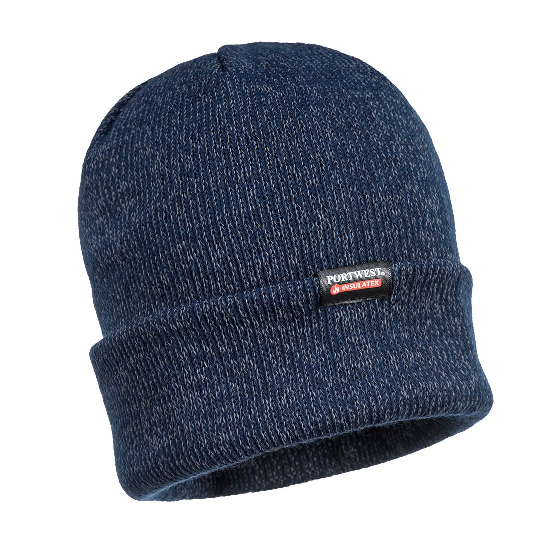 Insulated Reflective Knit Beanie, , R, Navy