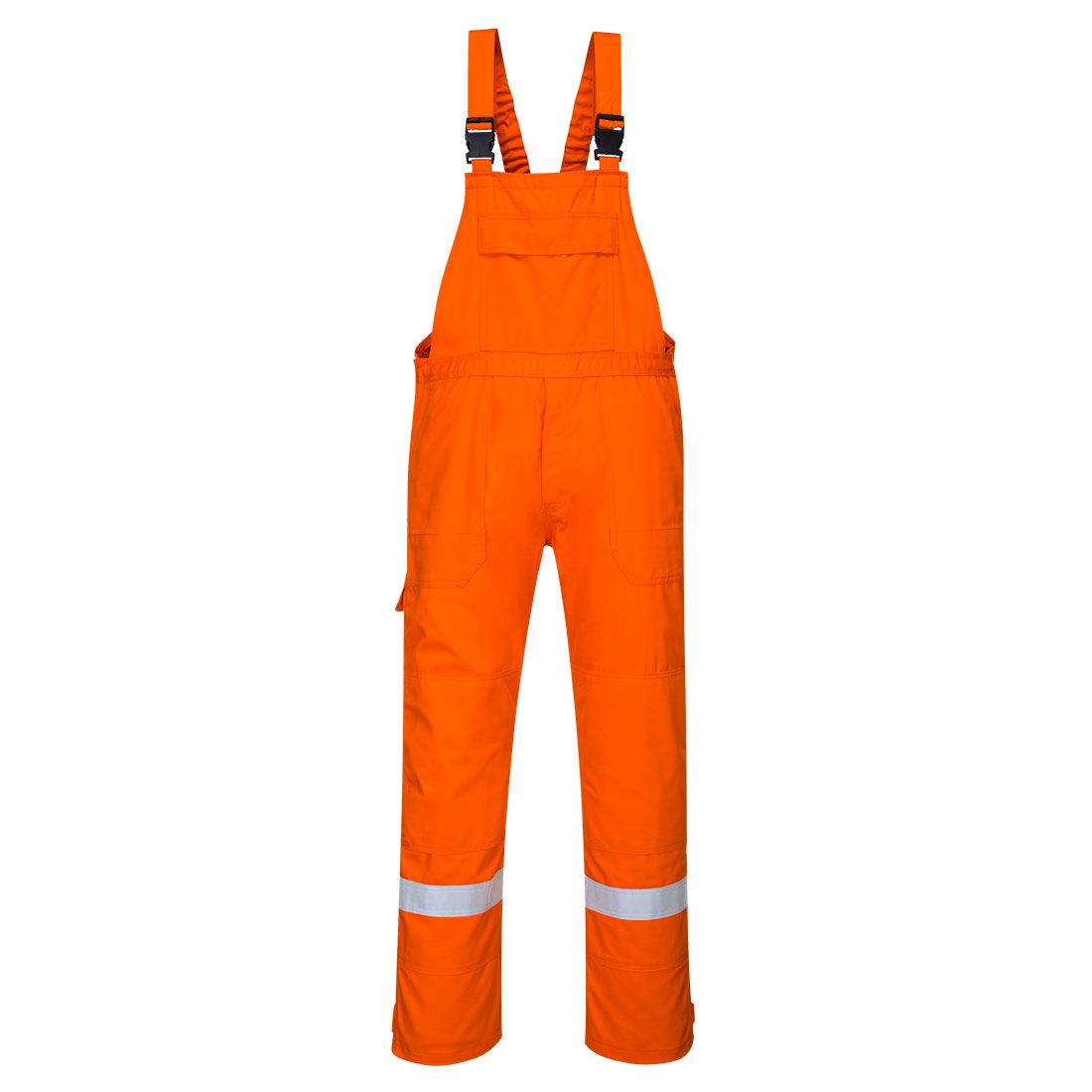 Bizflame Work Bib and Brace, 4XL, R, Orange
