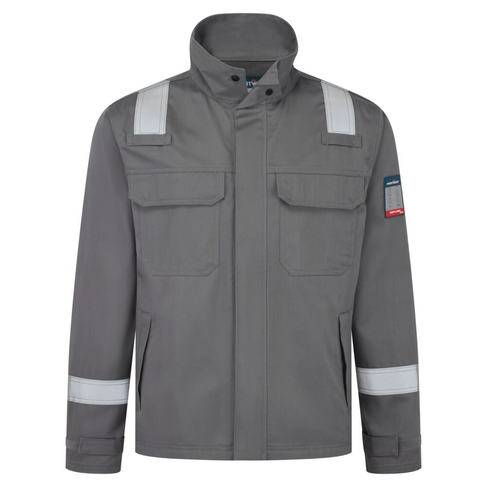 Bizflame Work+ FR Jacket, L, R, Grey