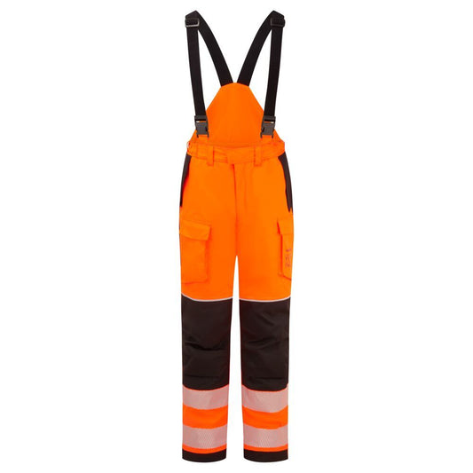 PW3 Modaflame Rain+ Hi-Vis Multi-Norm FR Winter Trousers, L, R, Orange/Black