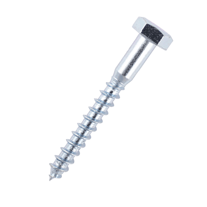 M6 x 40mm Hex Head Coach Screws (200/Pack)