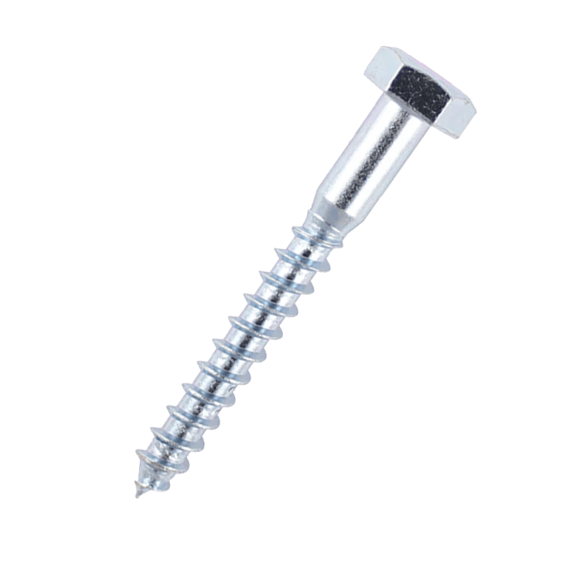 M8 x 30mm Hex Head Coach Screws (200/Pack)