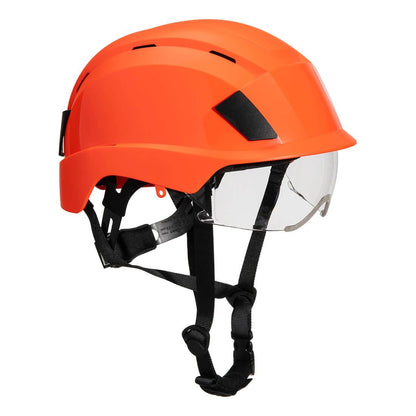 Integrated Visor Helmet, , R, Orange