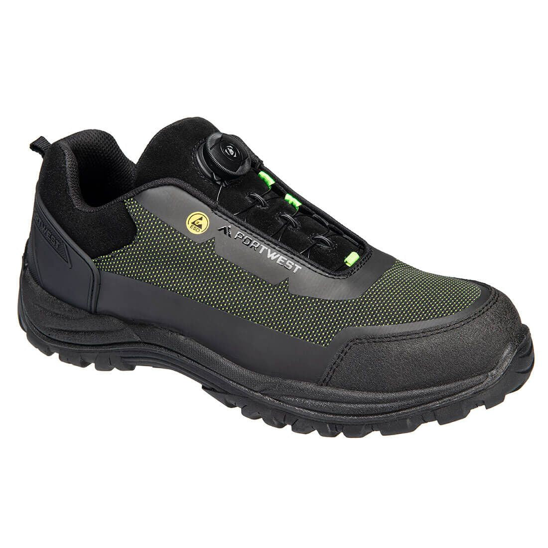 Girder Composite Low Shoe S3S ESD SR FO, 37, , Black/Green
