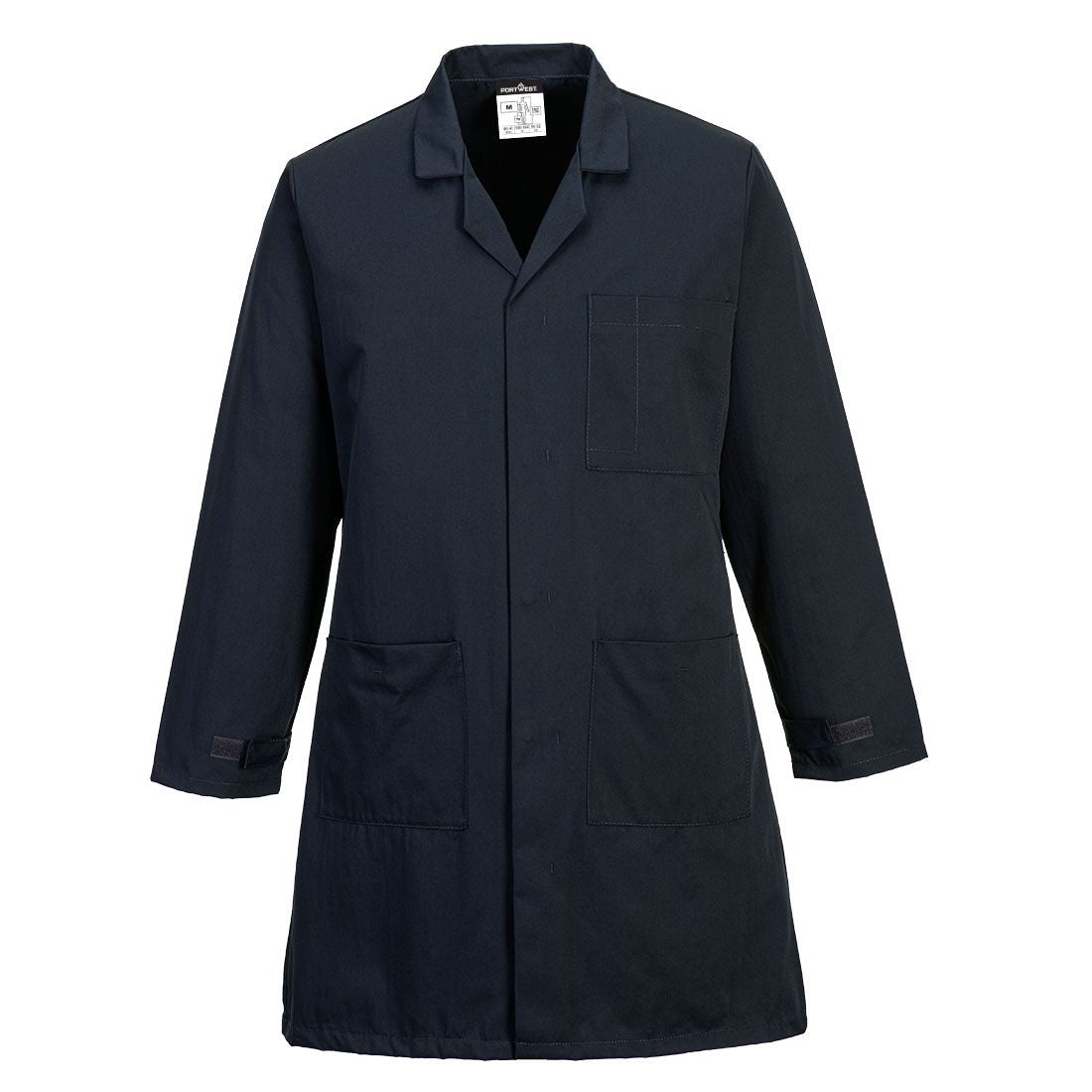 Anti-Static ESD Coat, 4XL, R, Navy