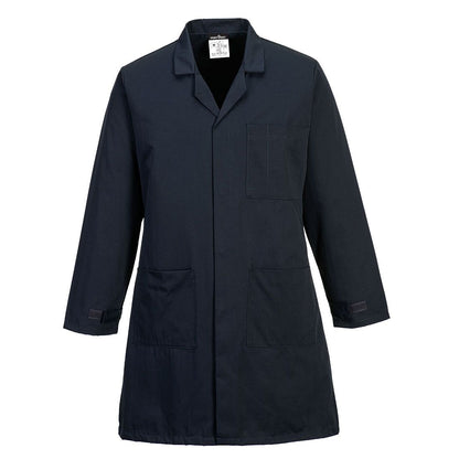 Anti-Static ESD Coat, 4XL, R, Navy