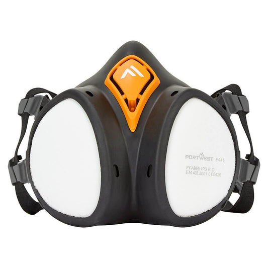 ABEK1P3 Ready to use Half Mask, , R, Black