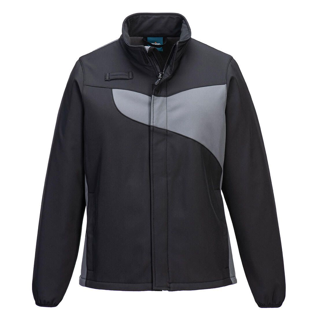 PW2 Women's Softshell (2L), L, R, Black/Zoom Grey