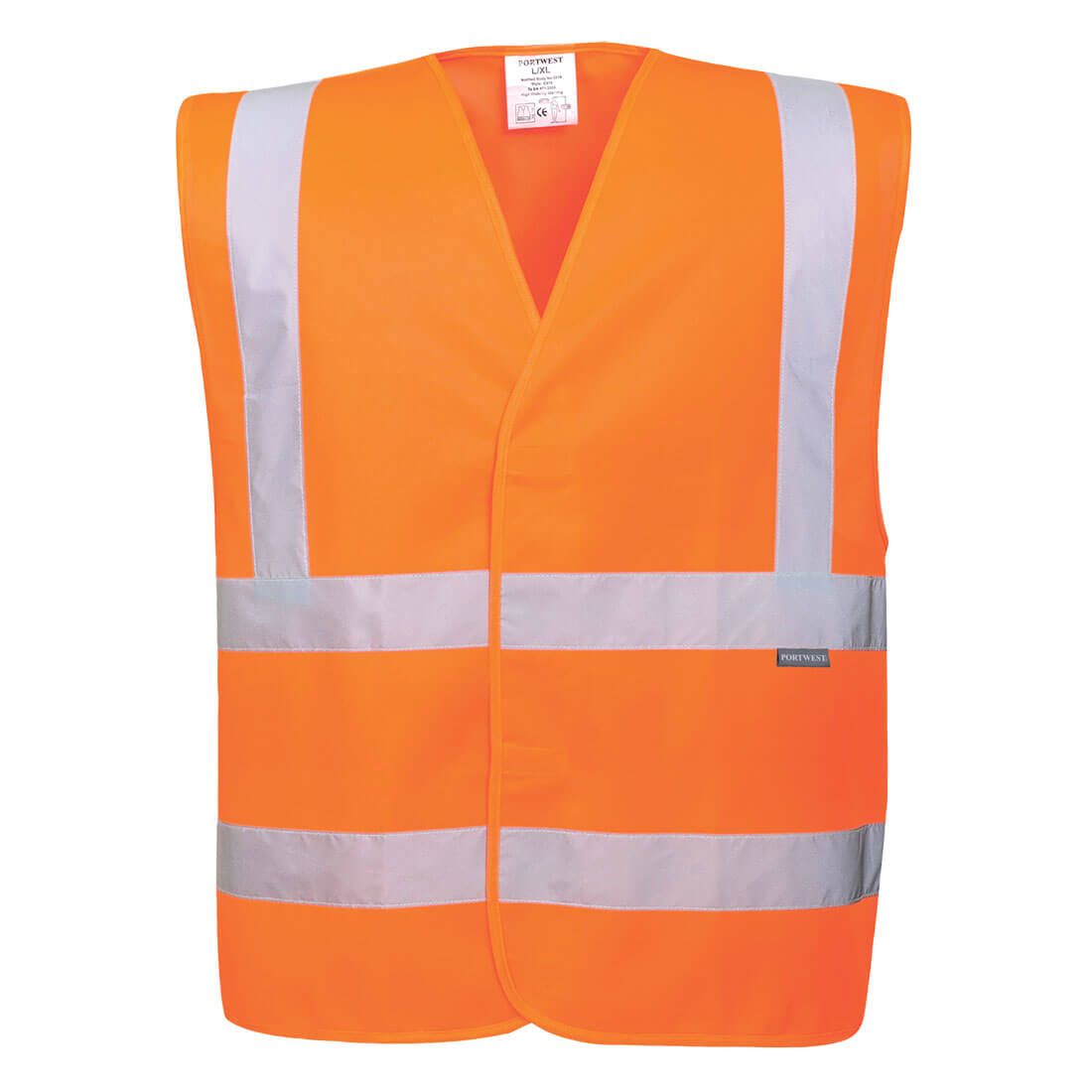 Eco Hi-Vis Vest (10 Pack), L/XL, R, Orange