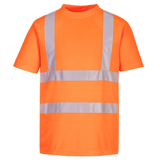 Eco Hi-Vis T-Shirt S/S (6 Pack) , S, R, Orange
