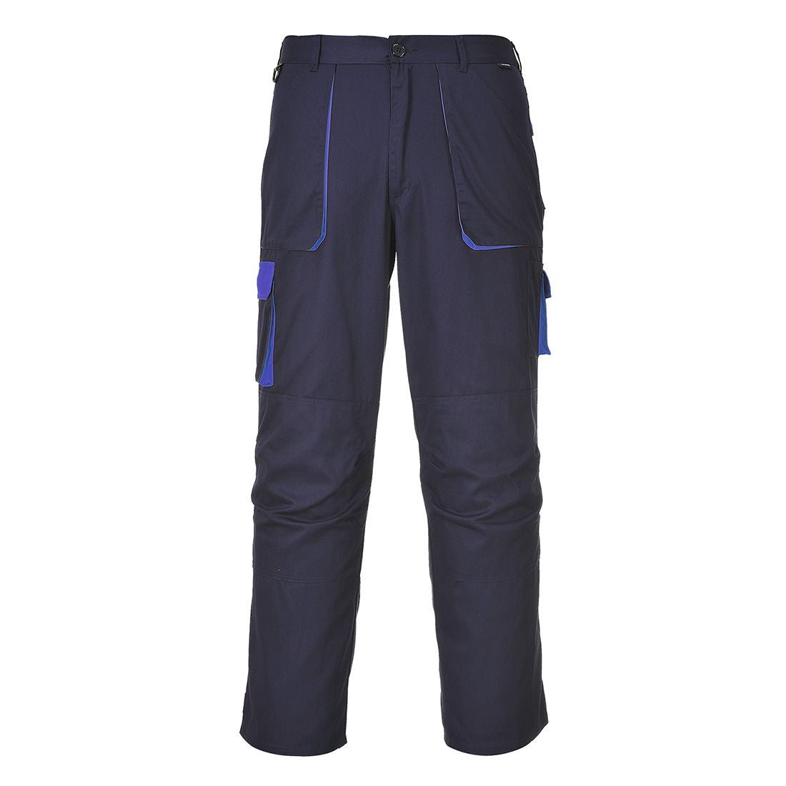 Portwest Texo Contrast Trousers, L, R, Navy