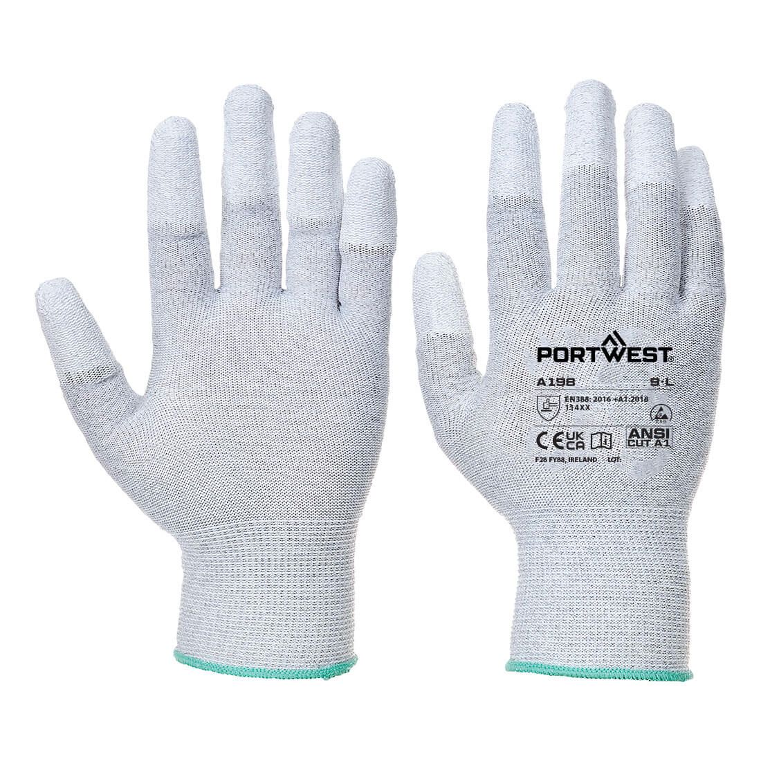 ESD 13 PU Fingertip Essential Multipack (Pk12), L, R, Grey
