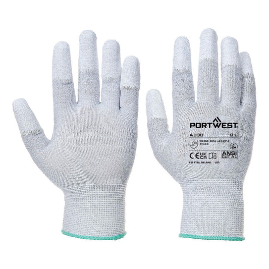 ESD 13 PU Fingertip Essential Multipack (Pk12), L, R, Grey