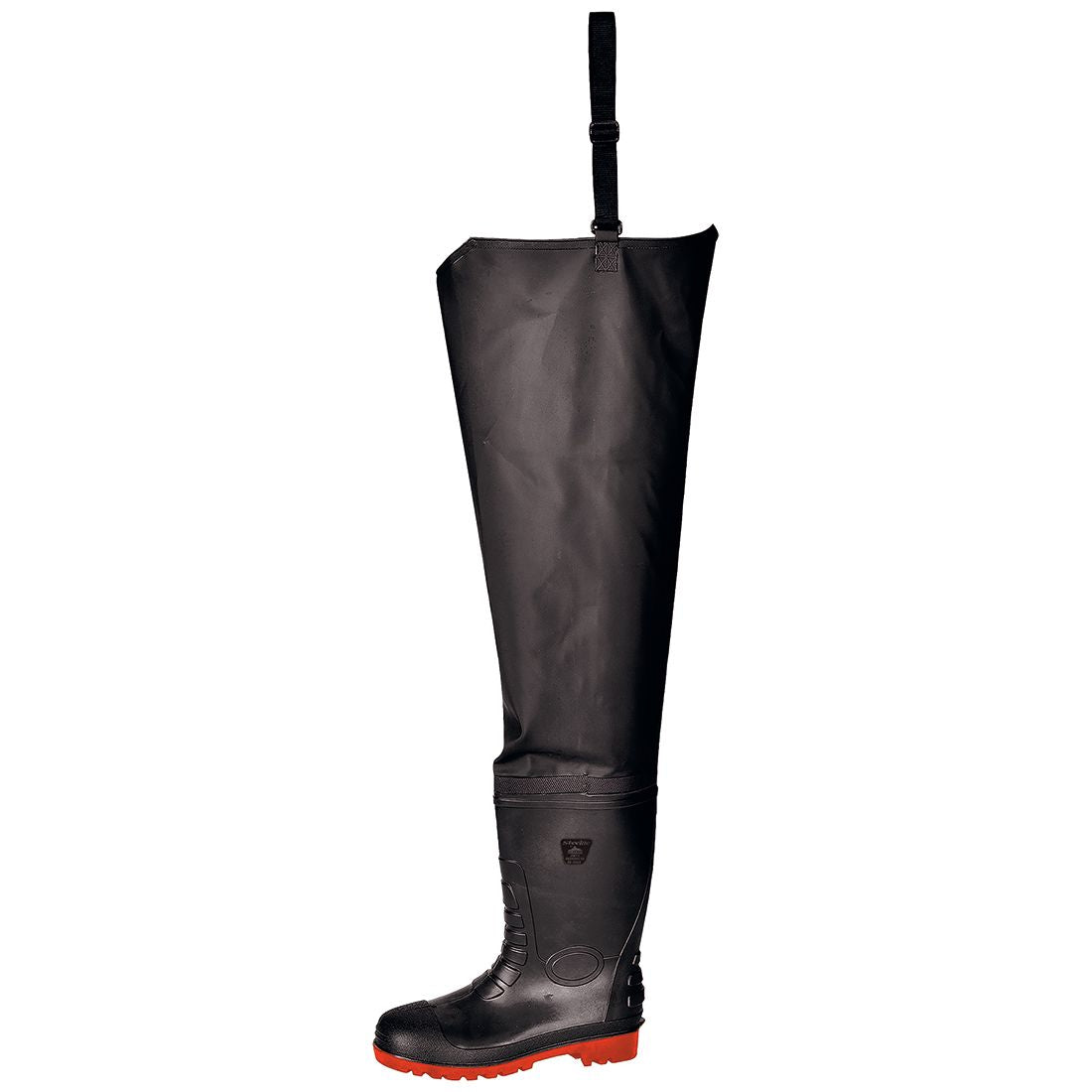 Safety Waist Wader S5, 37, R, Black