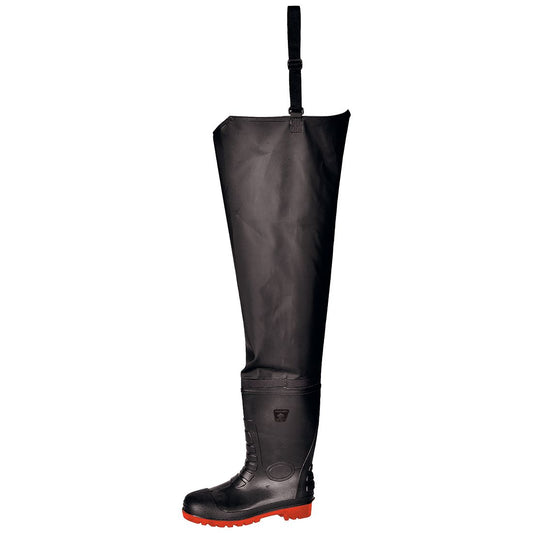 Safety Waist Wader S5, 37, R, Black
