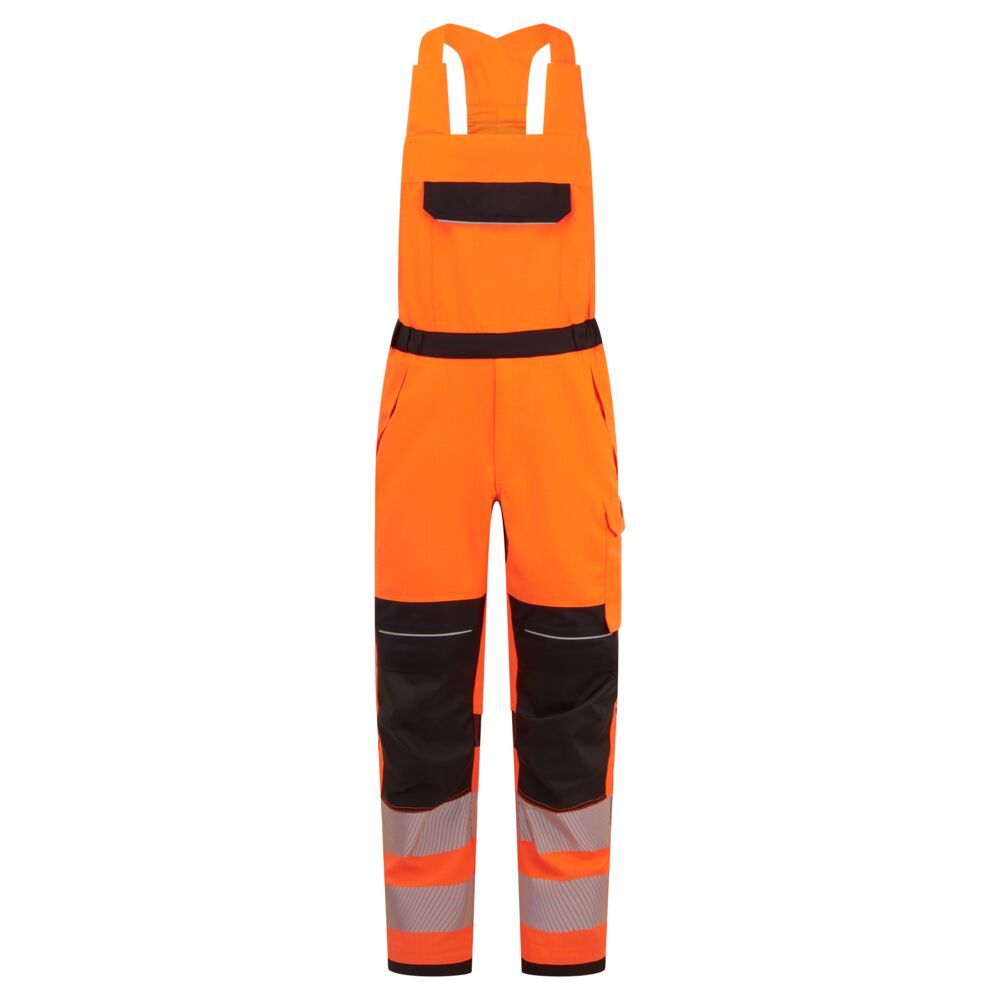 PW3 Modaflame Work HVO Multi-Norm FR Bib and Brace, L, R, Orange/Black