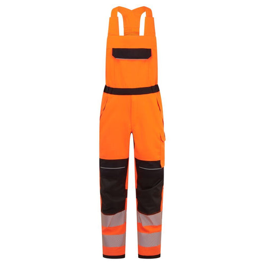 PW3 Modaflame Work HVO Multi-Norm FR Bib and Brace, L, R, Orange/Black