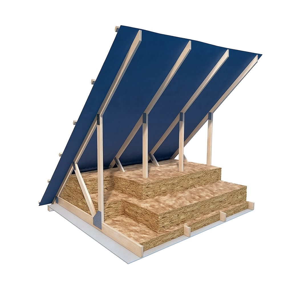 200mm Knauf Loft Roll 44 Insulation Combi-Cut (6.84m2/Roll)