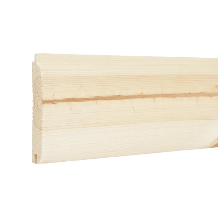 25mm x 125mm T&G Loglap Cladding (Finish 20mm x 117mm) - 1 Metre