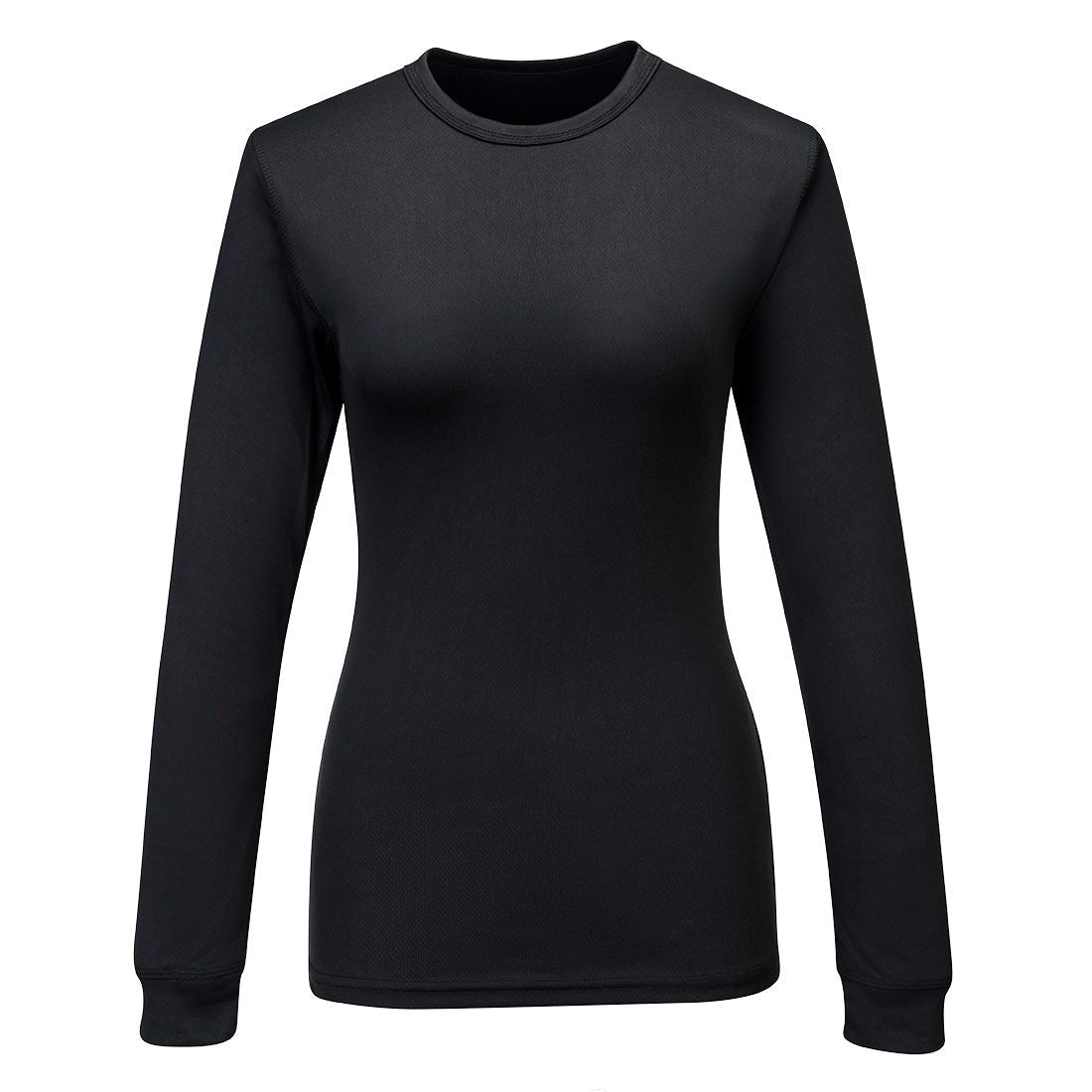 Women's Baselayer Top L/S, L, R, Black