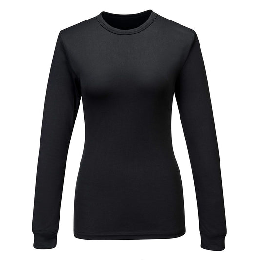 Women's Baselayer Top L/S, L, R, Black