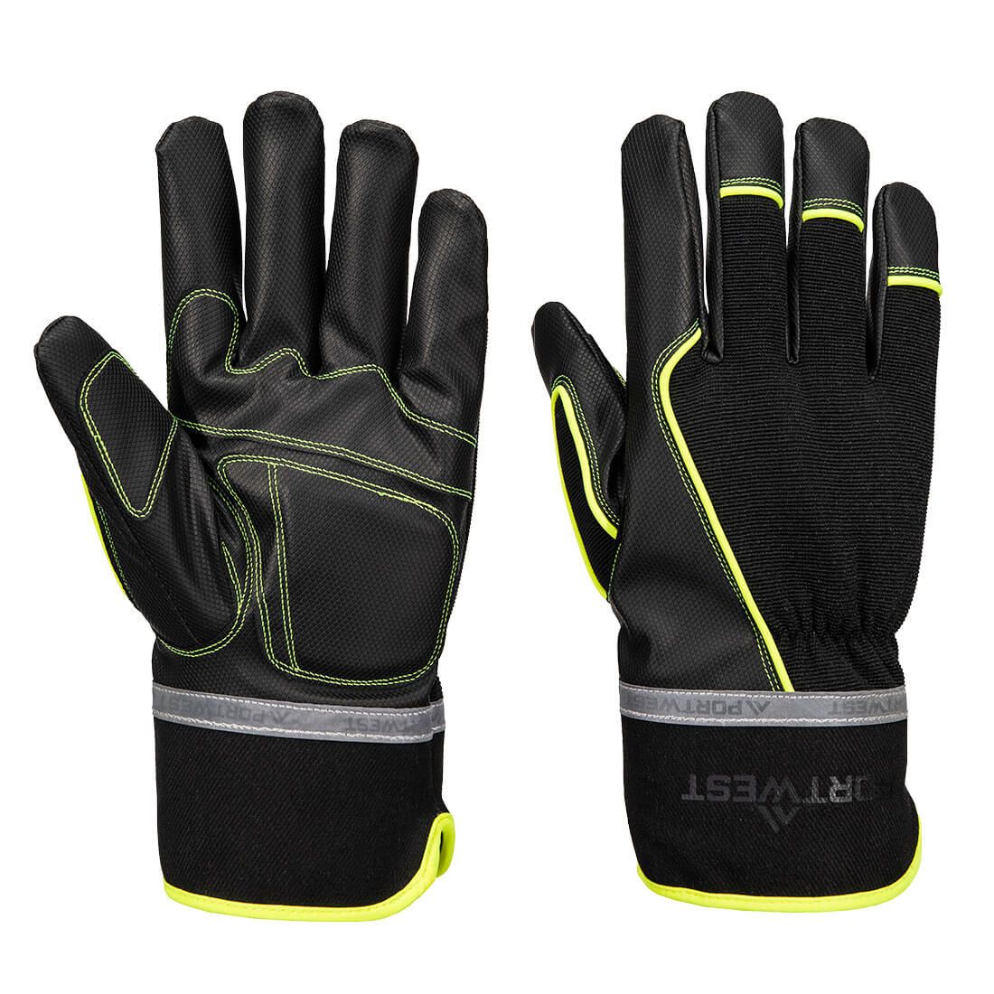 Cold 450 PU Waterproof Mechanical Glove, L, R, Black