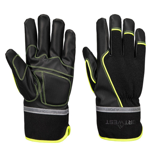Cold 450 PU Waterproof Mechanical Glove, L, R, Black