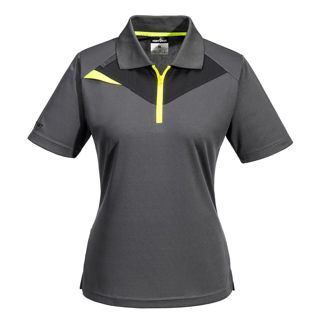 DX4 Women's Polo Shirt S/S, L, R, Metal Grey