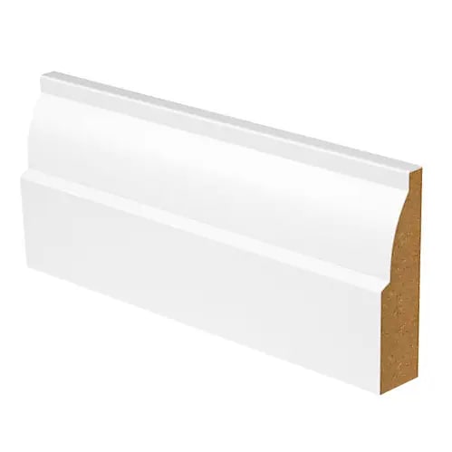 18mm x 68mm MDF White Primed Ovolo Architrave 4400mm