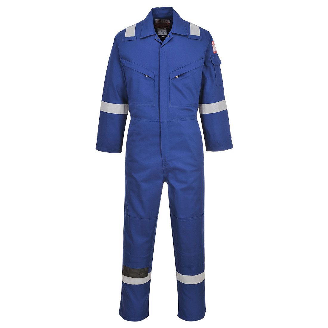 Flame Resistant Light Weight Anti-Static Coverall 280g, L, R, Royal Blue