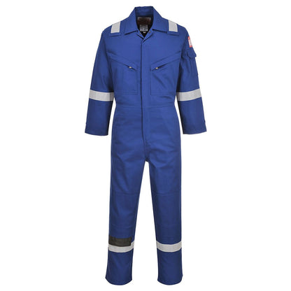 Flame Resistant Light Weight Anti-Static Coverall 280g, L, R, Royal Blue