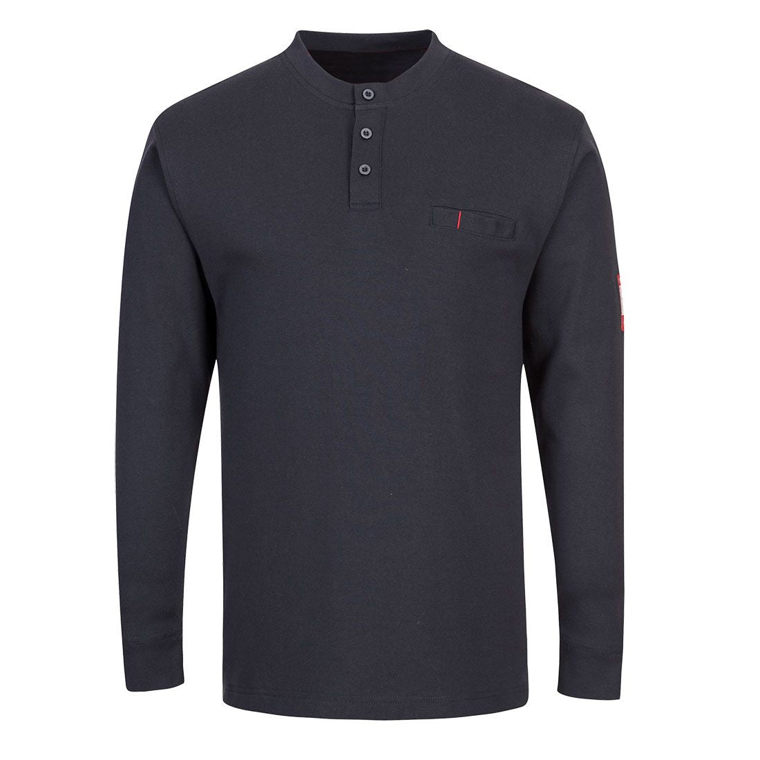 FR Anti-Static Henley, L, R, Navy