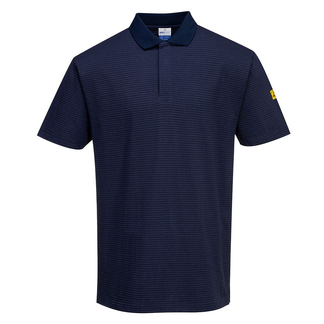 Anti-Static ESD Polo Shirt, S, R, Navy