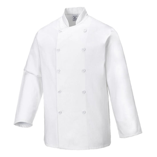 Sussex Chefs Jacket L/S, M, R, White