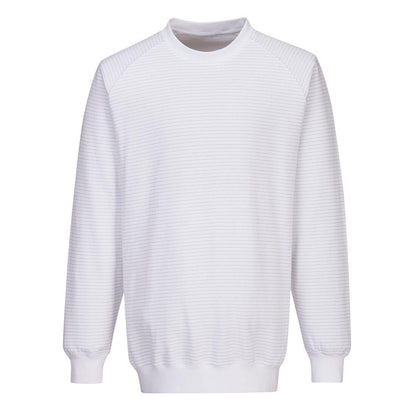 Anti-Static ESD Sweatshirt, L, R, White