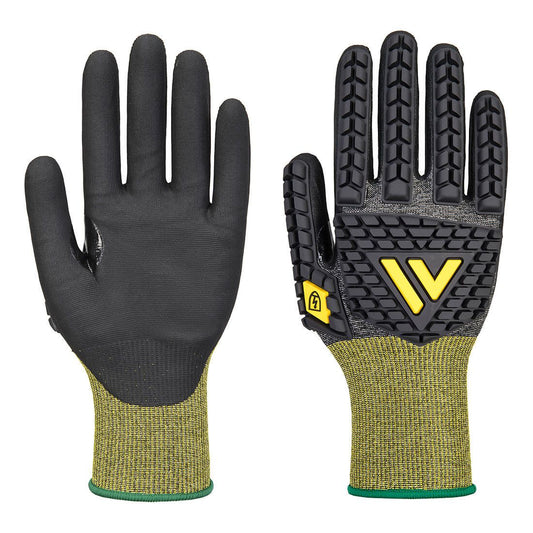 Impact E18 Nitrile Antistatic ESD Glove, L, R, Black