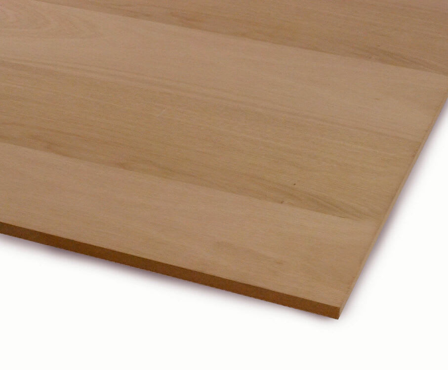 13mm Oak Veneered MDF Board Crown Cut A/B Grade 2440mm x 1220mm (8' x 4')