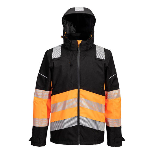 PW3 Hi-Vis Class 1 Extreme Rain Jacket, 4XL, R, Orange/Black