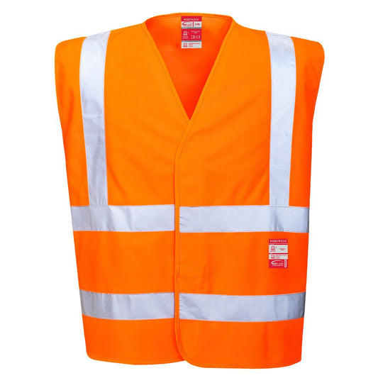 Hi-Vis FR Vest , L/XL, R, Orange