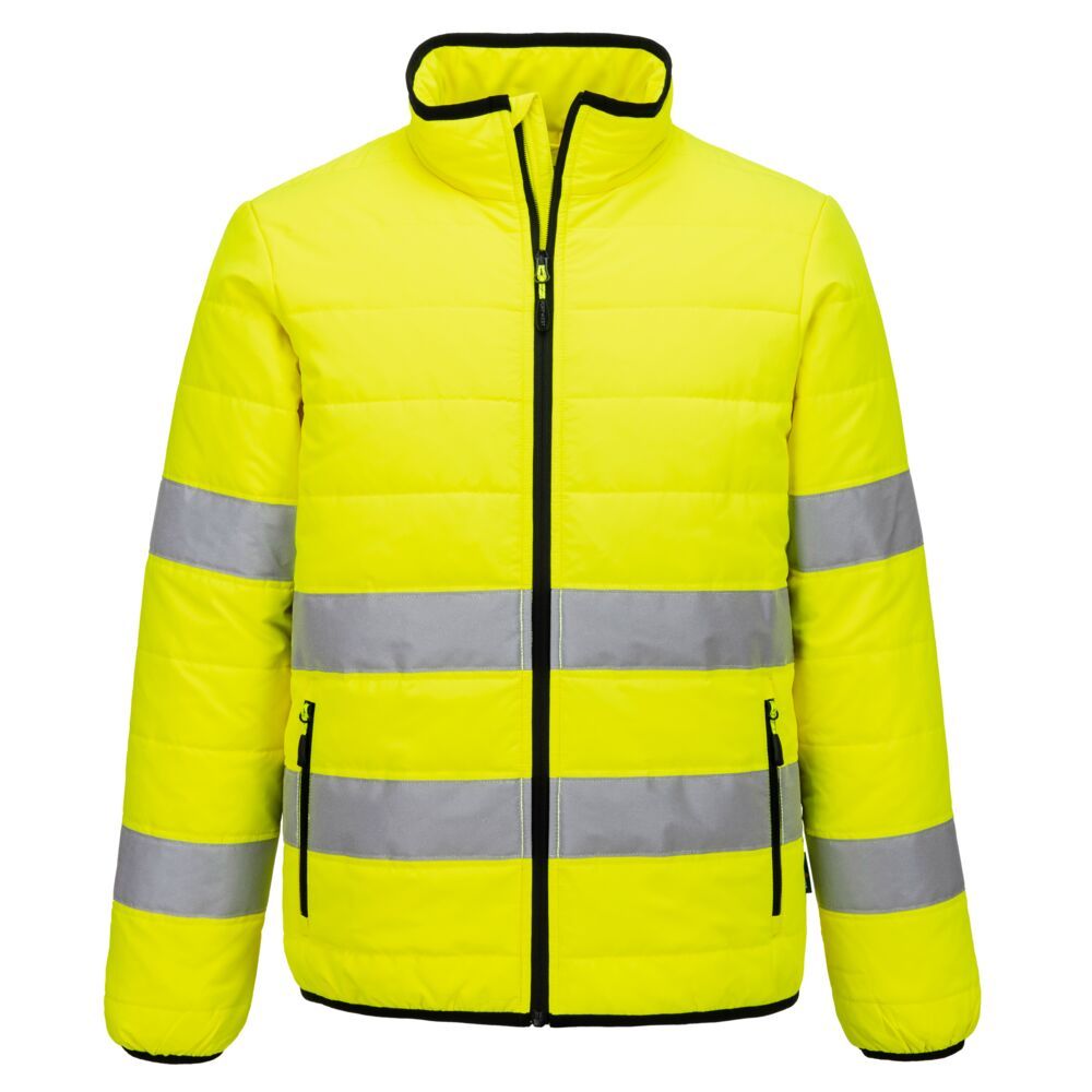 Hi-Vis Baffle Jacket, 4XL, R, Yellow/Black