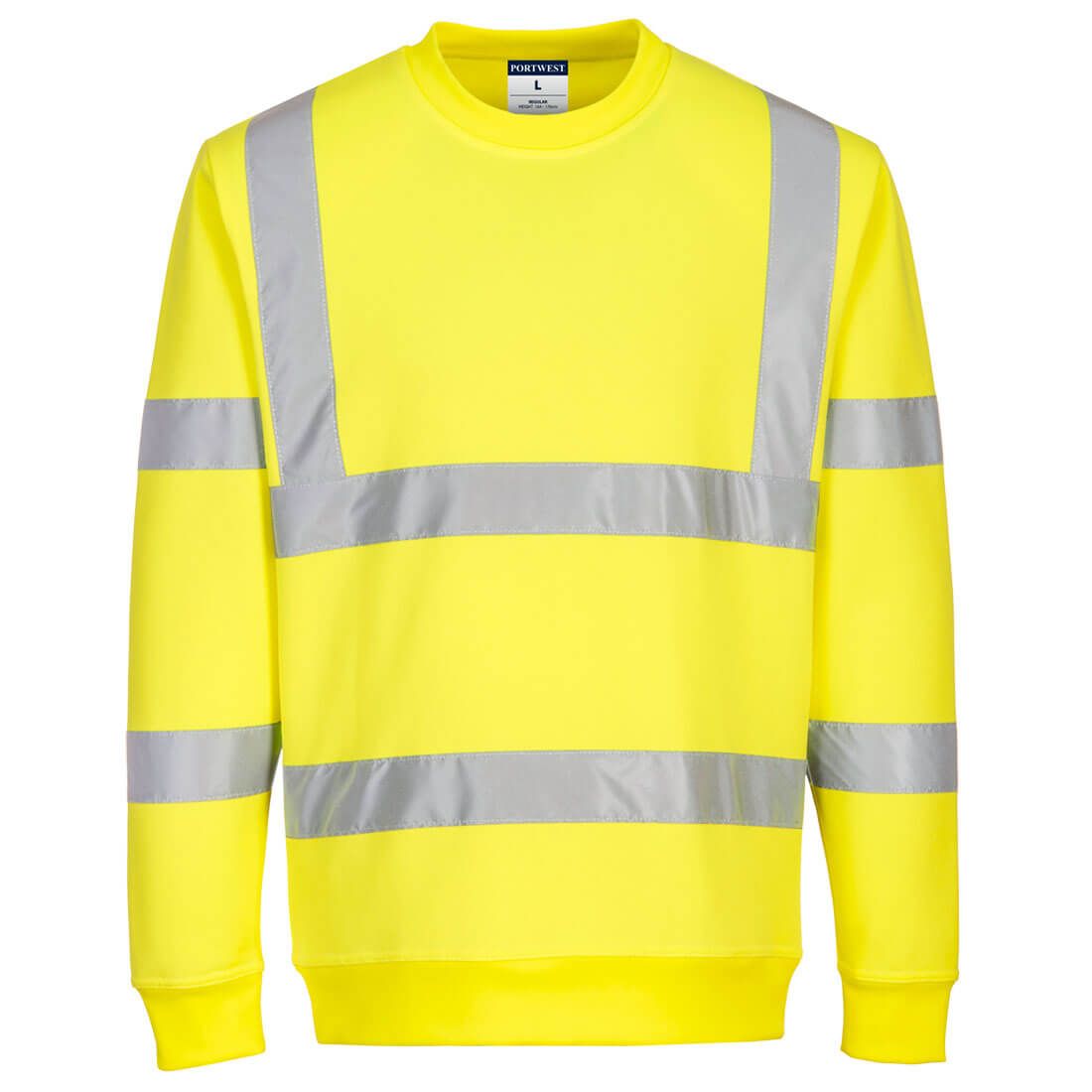 Eco Hi-Vis Sweatshirt, L, R, Yellow