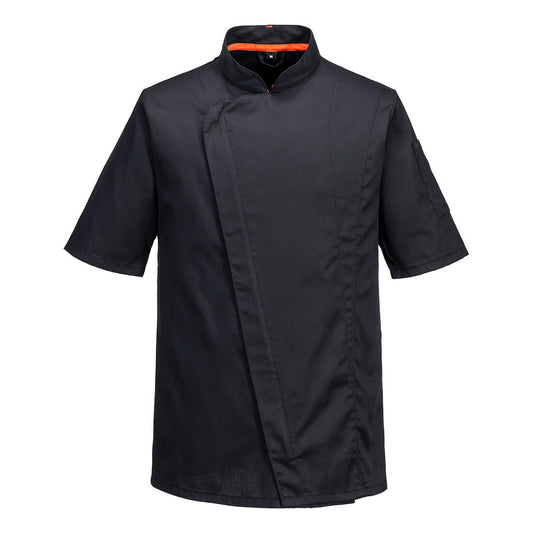 Chef's Mesh Air Pro Asymmetrical Jacket S/S, L, R, Black